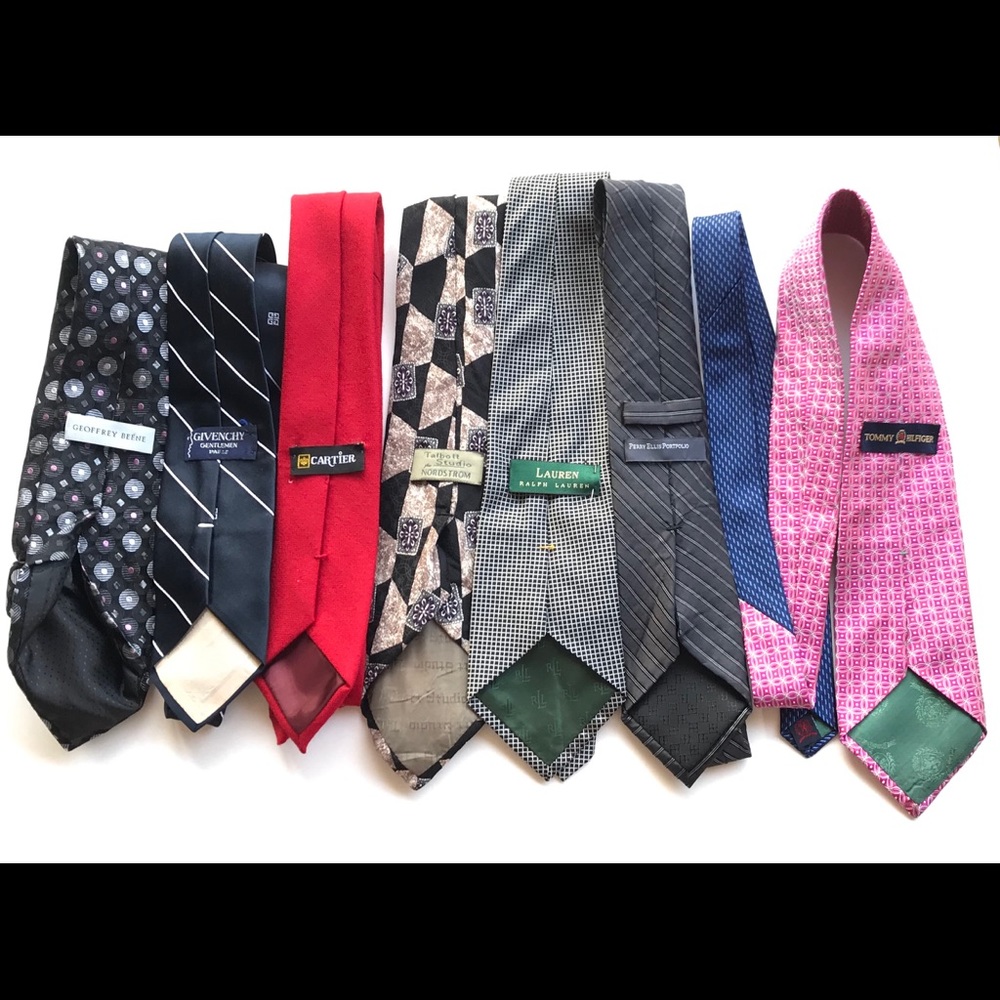 Variety Lot of 36 Vintage High Quality Neck Ties